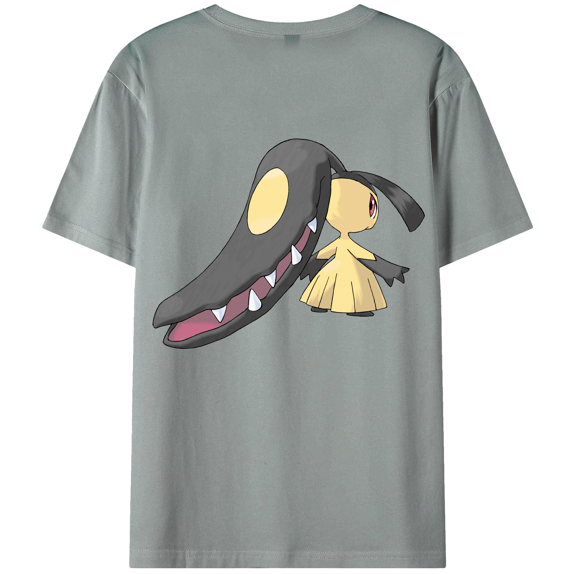 （画像用） ポケットモンスター Pokémon 綿100％ メンズ半袖Tシャツ（バックプリント） 通気性